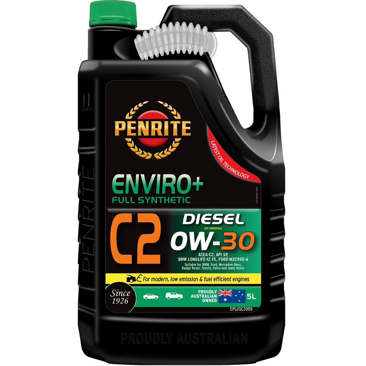 Penrite Enviro+ C2 0W-30 Engine Oil 5L