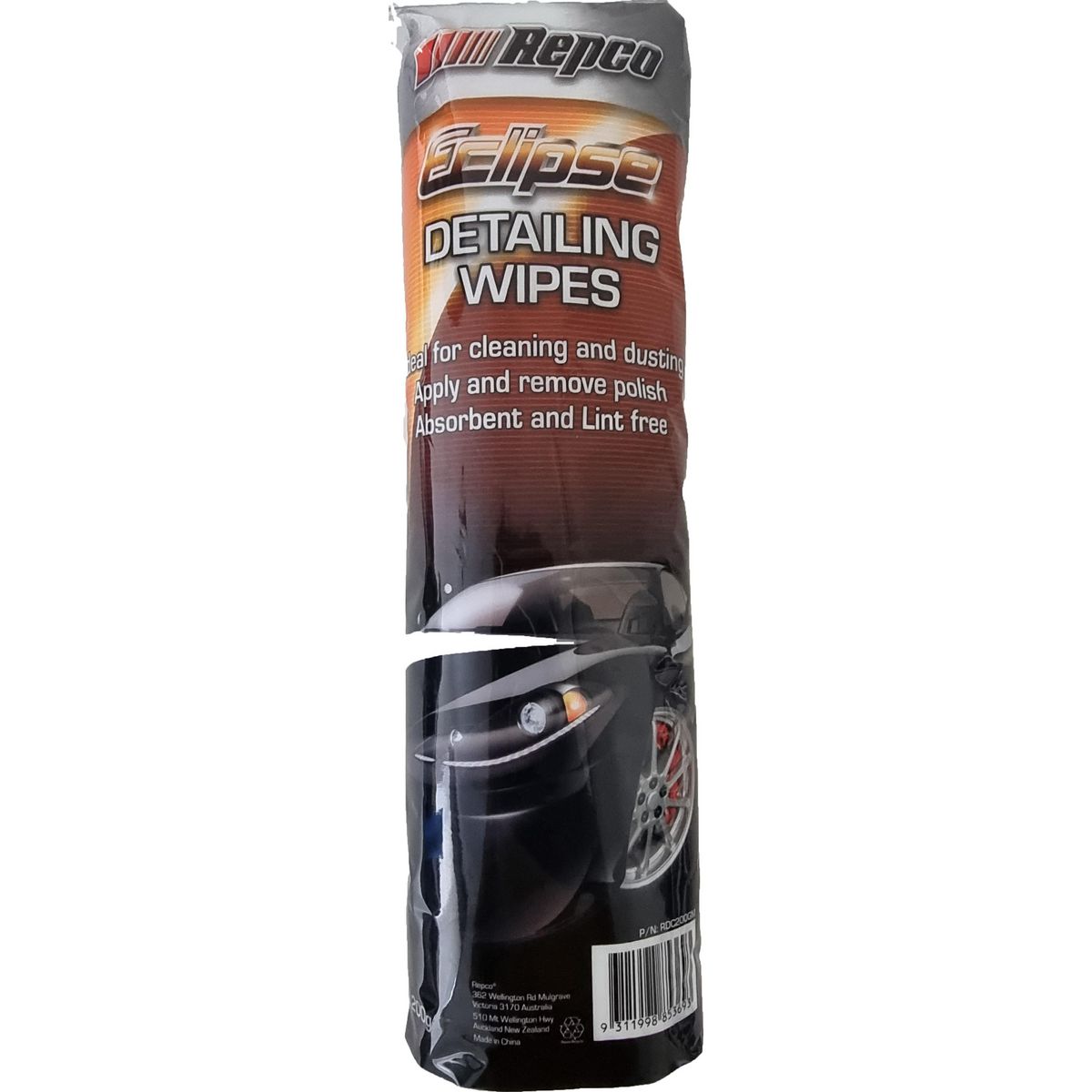 Eclipse Ultra Soft Detailing Wipes 34 X 38Cm RDC200GM