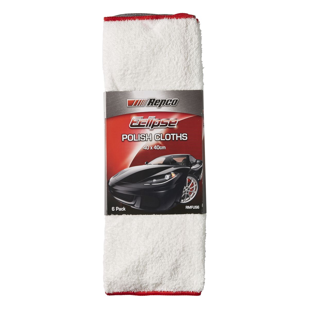Eclipse Ultra Soft Polishing Cloths 40 X 40Cm 6Pk RMFUS6