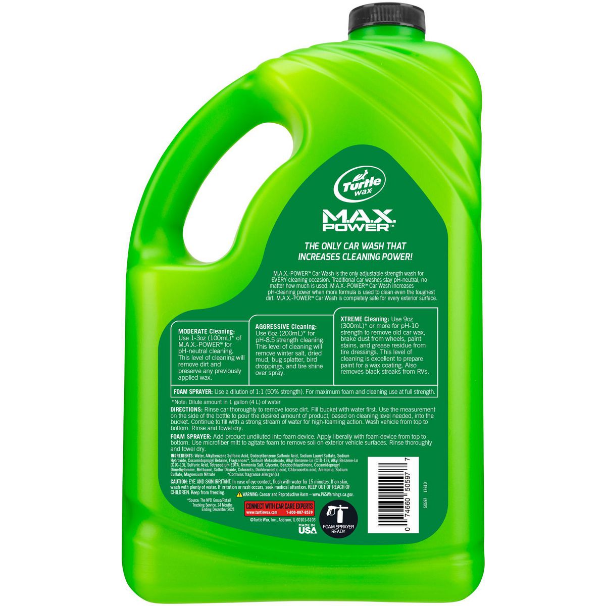 Turtle Wax Max Power Car Wash 2.95L