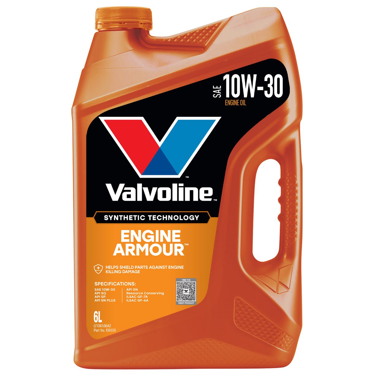 Valvoline Semi Synthetic Engine Armour Engine Oil 10W-30 6L 1361.06