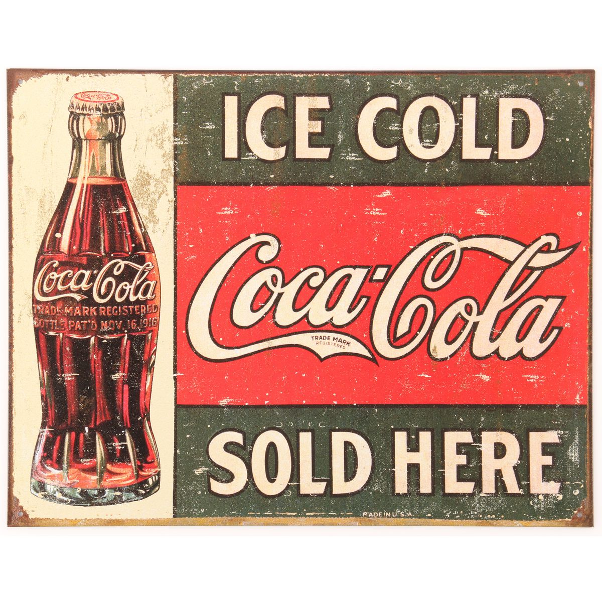 Metal Sign Ice Cold Coca Cola 1299