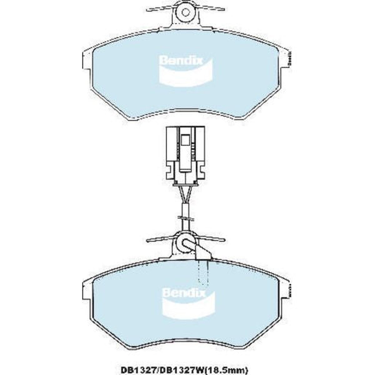 Bendix EURO Brake Pad Set Front DB1327 EURO+
