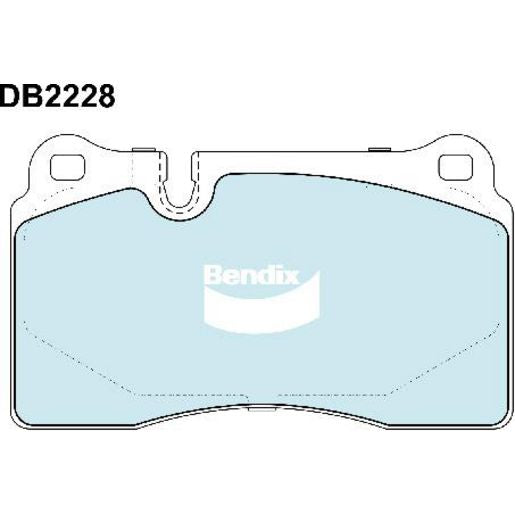 Bendix EURO Brake Pad Set Front DB2228 EURO+