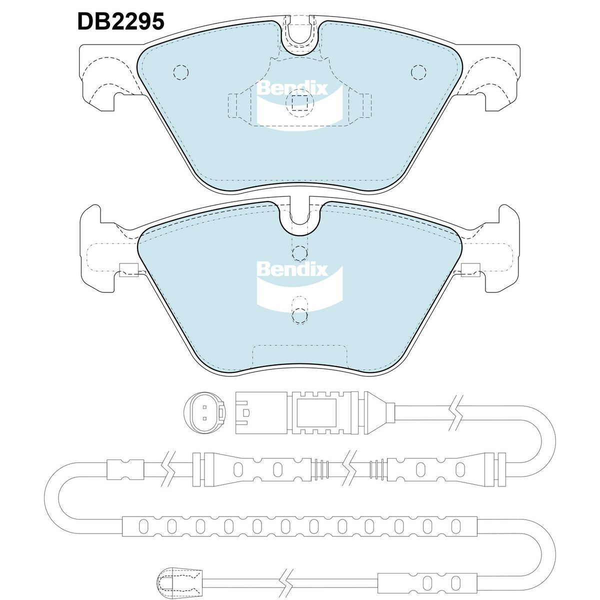 Bendix EURO Brake Pad Set Front DB2295 EURO+