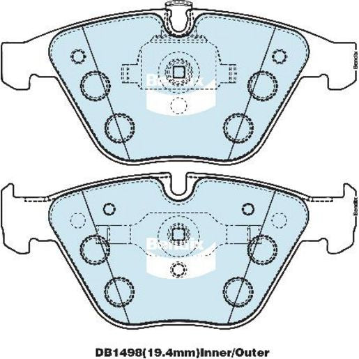 Bendix Ultimate Brake Pad Set Front DB1498 ULT