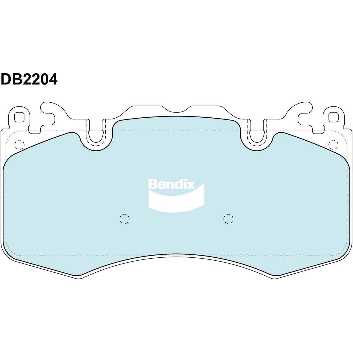 Bendix Heavy Duty Brake Pad Set Front DB2204 HD
