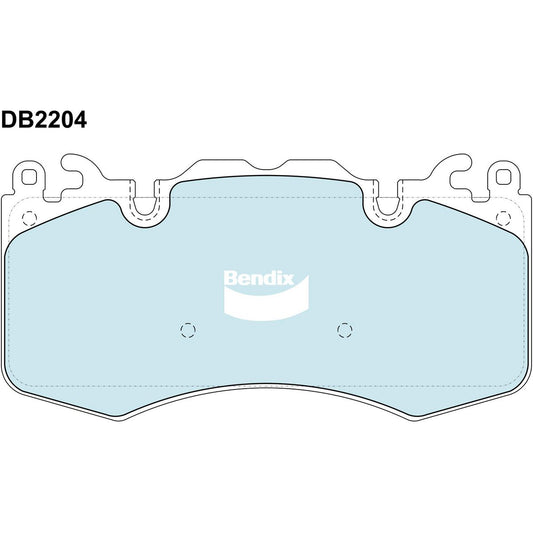 Bendix Heavy Duty Brake Pad Set Front DB2204 HD