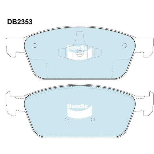 Bendix General CT Brake Pad Set Front DB2353 GCT