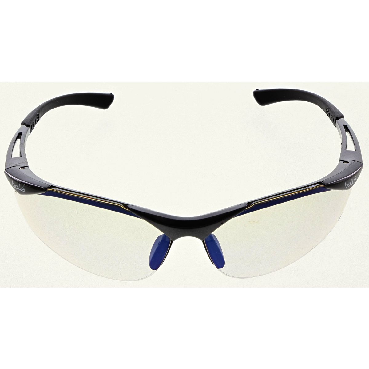 Bolle Aust Contour Safety Glasses Grey/Black Half Frame Brown ESP Lens 1615504