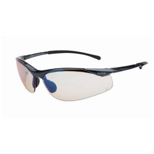 Bolle Aust Contour Safety Glasses Grey/Black Half Frame Brown ESP Lens 1615504
