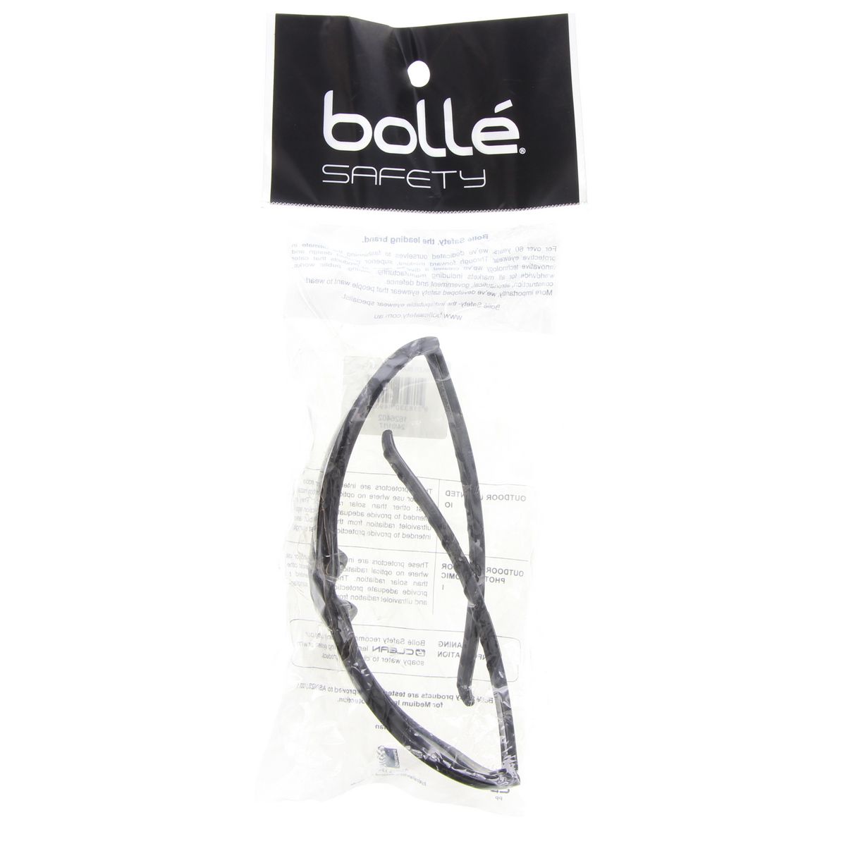 Bolle Aust Prowler Safety Glasses Black Frame Smoke Lens 1626402
