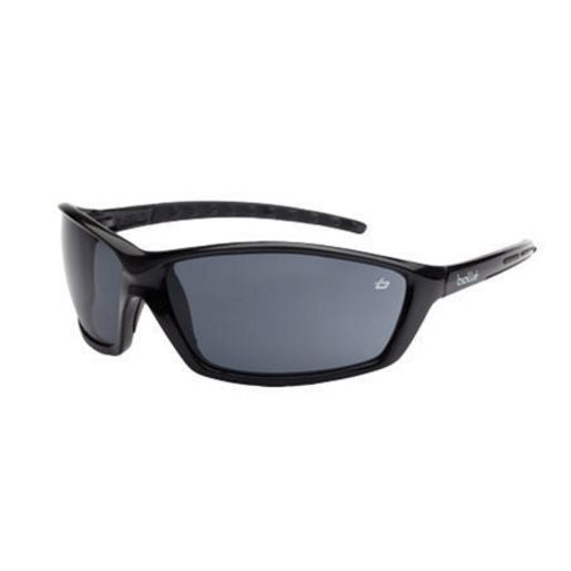 Bolle Aust Prowler Safety Glasses Black Frame Smoke Lens 1626402
