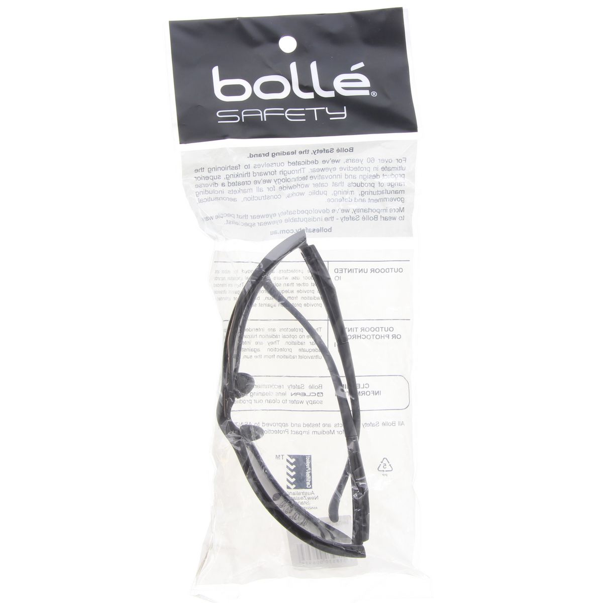 Bolle Aust Phantom Safety Glasses Smoke Lens 1651107