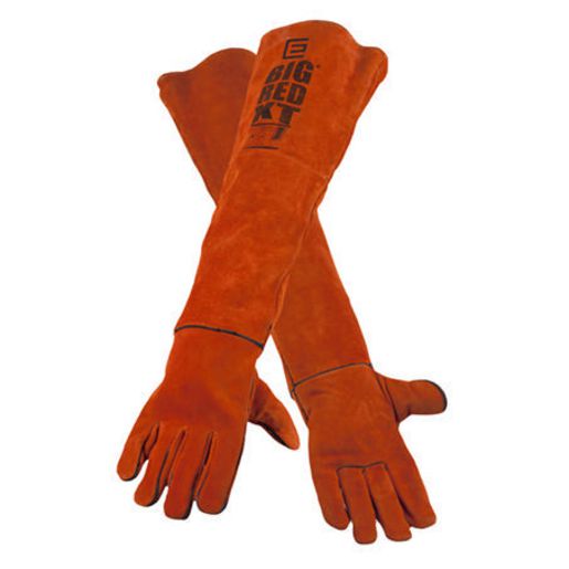 Hydrau Jacking Equ Welding Gloves Big Red Extra Length 680Mm 300FLWKTXT