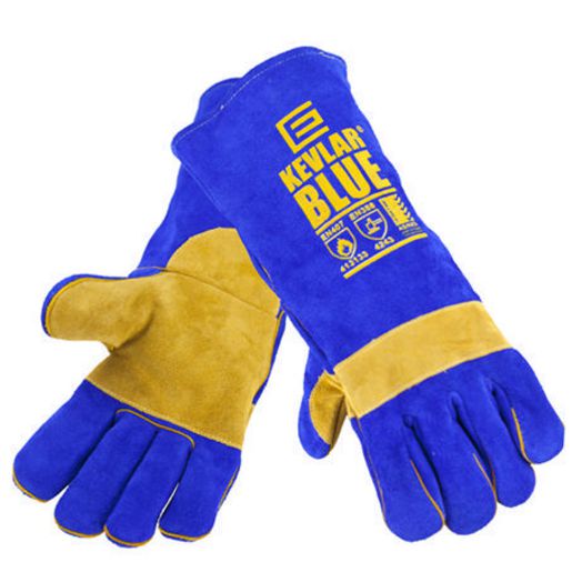 Hydrau Jacking Equ Welding Gloves Kevlar Blue Extra Length 680Mm 300RKBXT