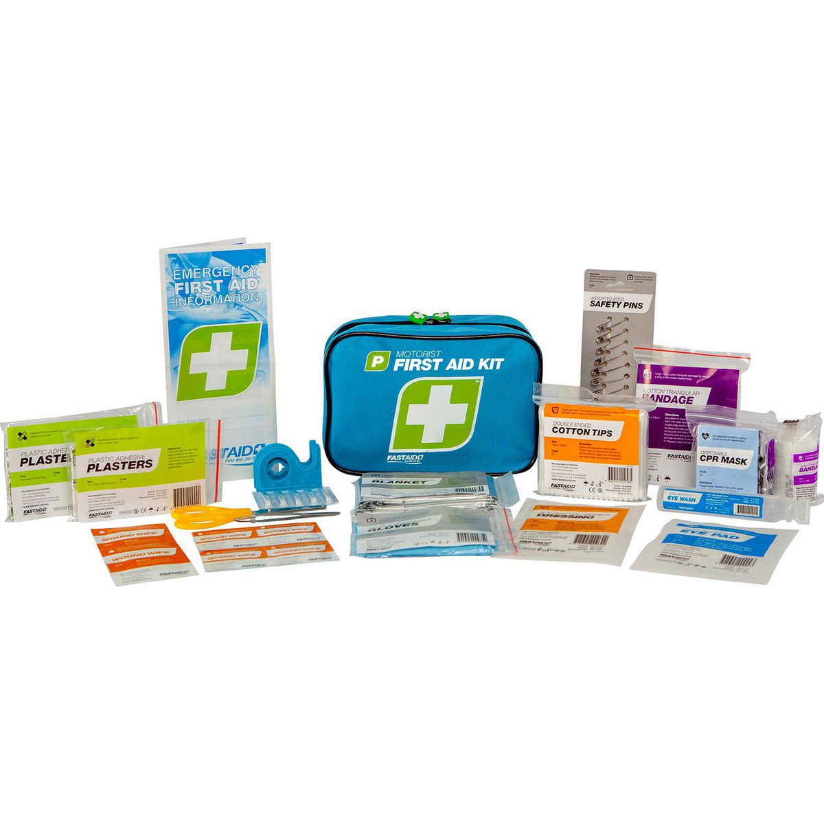 Fastaid 175 Piece Fastaid First Aid Motorist Kit, Soft Pack FANCM30