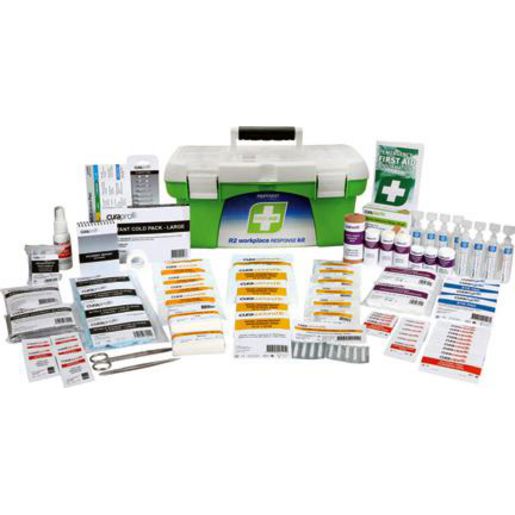 FastAid First Aid Kit Workplace Response Kit with 1 Tray, Plastic FAR222