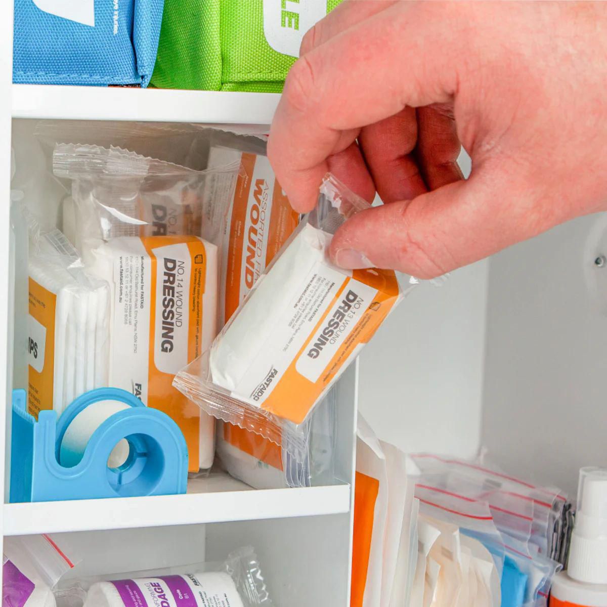 FastAid First Aid Kit Constructa Max Pro Kit, Metal Wall Mount R3 FAR3C10