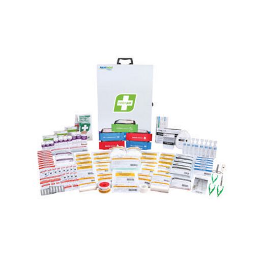 FastAid Industrial First Aid Kit, Wall Mountable R4 FAR4I10