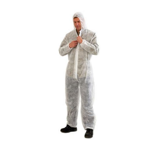 Prochoice Coverall Disposable Large White DOWPL