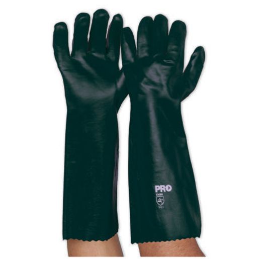Paramount Safety Glove Green PVC 45cm D/DiPPEd PVC45DD