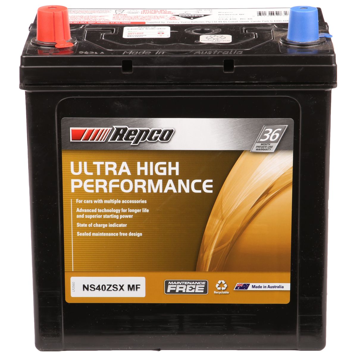 Century Batteries Battery Automotive Hi Performance 12V 410 Cca NS40ZSXMF