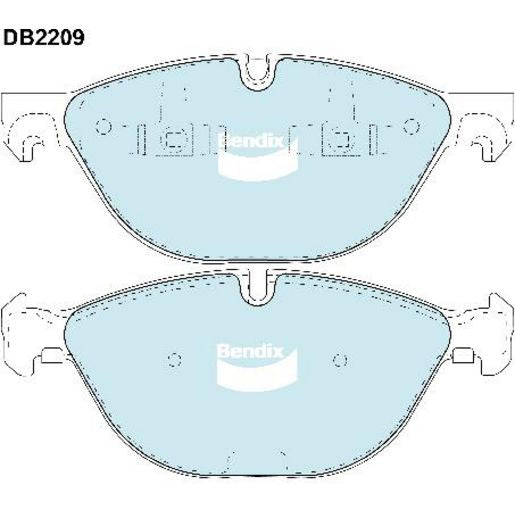 Bendix EURO Brake Pad Set Front DB2209 EURO+
