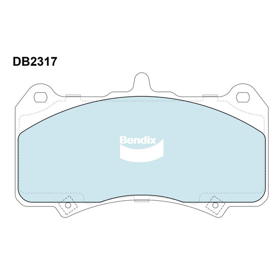 Bendix Heavy Duty Brake Pad Set Front DB2317 HD