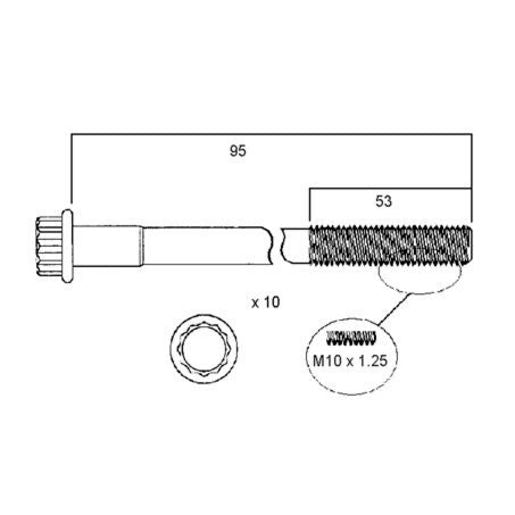 Permaseal Head Bolt Set HBS016