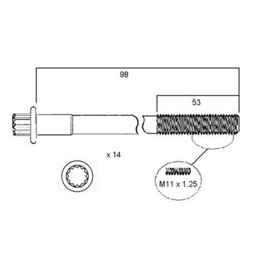 Permaseal Head Bolt Set HBS026