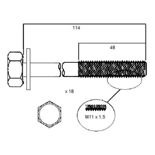 Permaseal Head Bolt Set HBS076