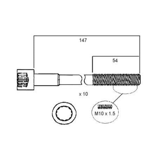 Permaseal Head Bolt Set HBS089