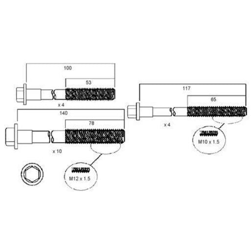 Permaseal Head Bolt Set HBS099