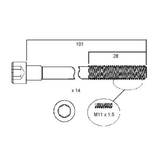 Permaseal Head Bolt Set HBS107