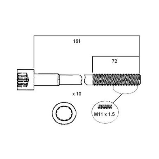 Permaseal Head Bolt Set HBS112