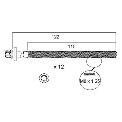 Permaseal Cylinder Head Bolt Set HBS130