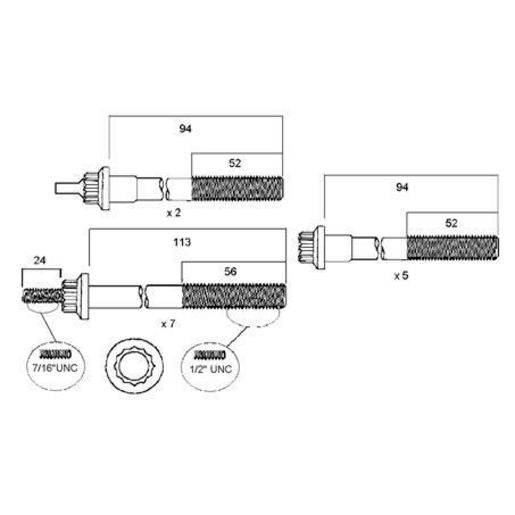 Permaseal Head Bolt Set HBS139
