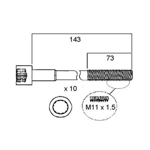 Permaseal Head Bolt Set HBS178