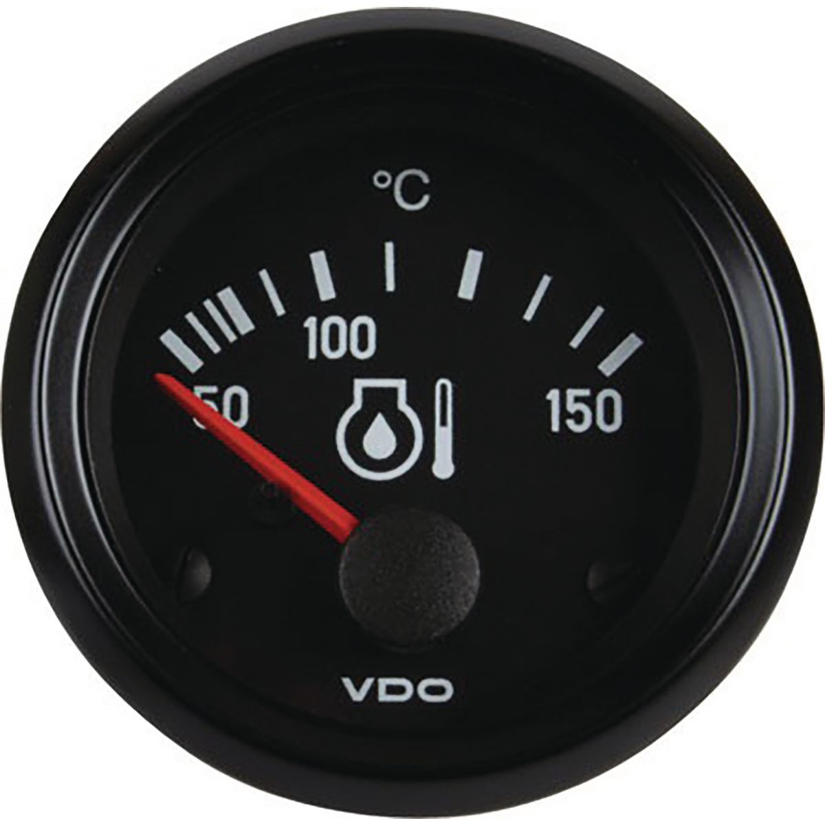 VDO Engine Oil Temperature Gauge Elec 50-150deg C 52mm Round 24V 310040003