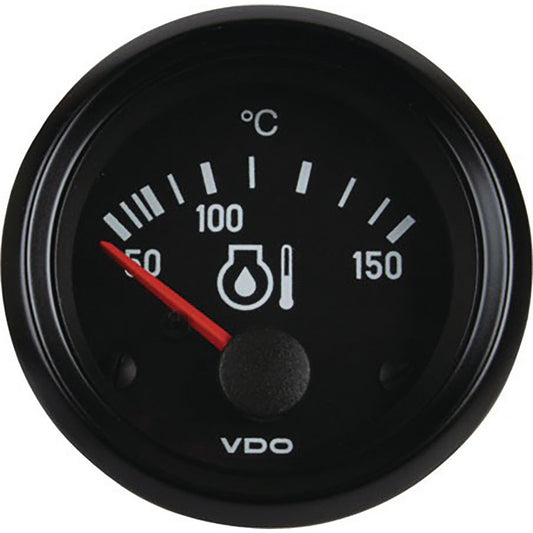 VDO Engine Oil Temperature Gauge Elec 50-150deg C 52mm Round 24V 310040003