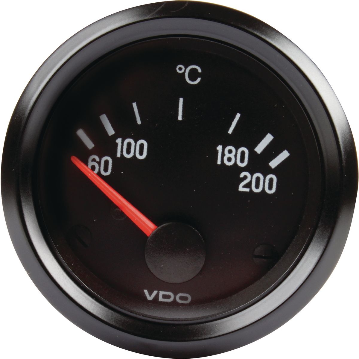 VDO Transmission Oil Temperature Gauge Elec 60-200deg C 52mm Round 24V 310040004