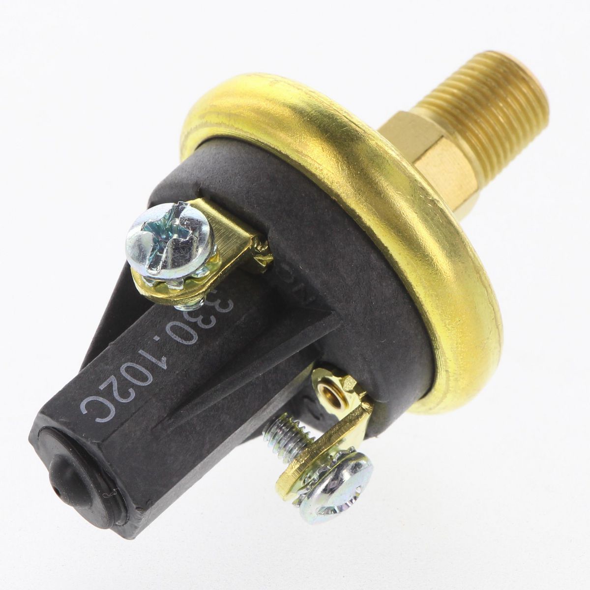 VDO Fuel/Oil/Air Pressure Switch Brass 2-Term Normally Closed 1.1-3psi 1/8in.-27NPTF 330.102C