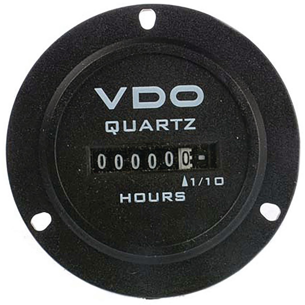VDO Analogue Hour meter Counter-Type 52mm 10/80V Black Bezel w/3-Hole Mount 331.601