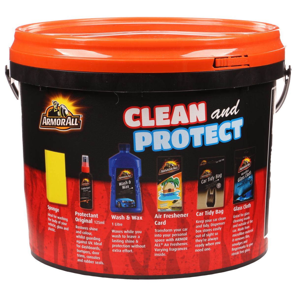 Armor All Clean And Protect Gift Bucket - 7 piece AGPPAIL12/2
