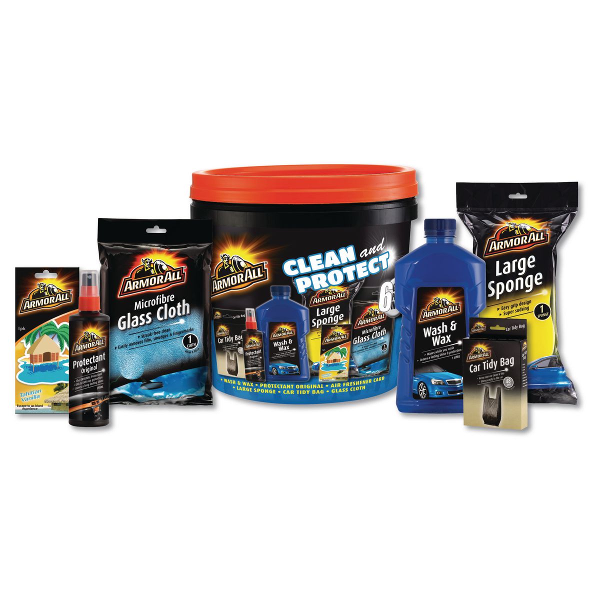 Armor All Clean And Protect Gift Bucket - 7 piece AGPPAIL12/2