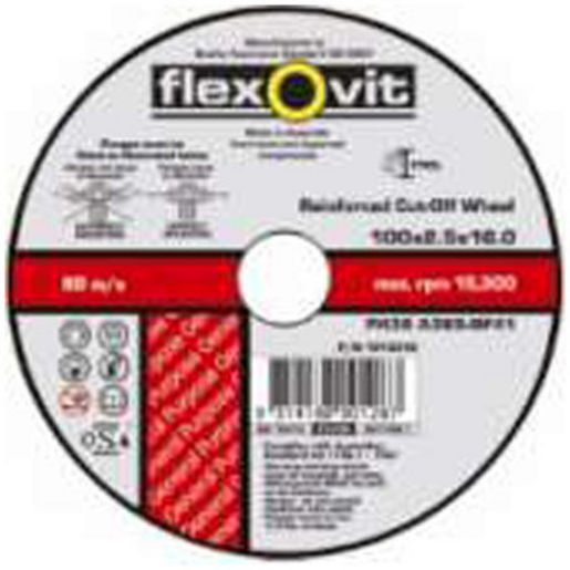 Flexovit Cut Off Disc S/S 115X2.5X22.2Mm 66252841608