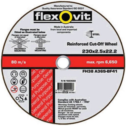 Flexovit Cut Off Disc S/S 406X3X25.4Mm 66252841618