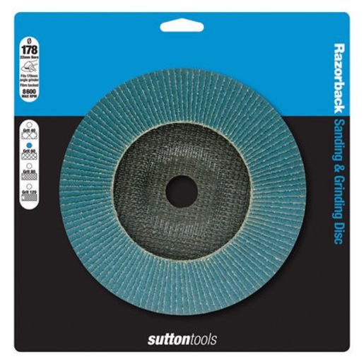 Sutton Razorback Disc Fibre Backed 178 X 22Mm 40 Grit A3030040