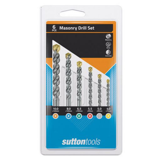 Sutton Drill Set 6P Masonry Carded D600SMD2